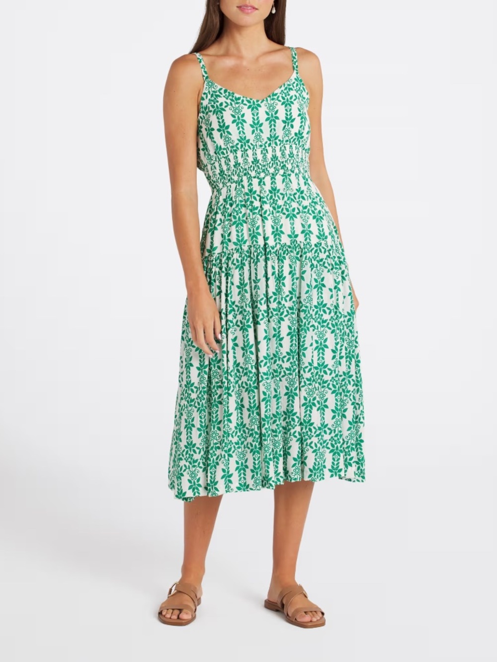 SKIES ARE BLUE  Mathilde Midi Dress (M)